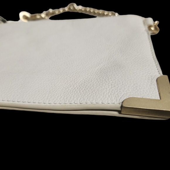 Foley And Corinna Framed White Leather Wristlet/Clutch-NWT - Picture 6 of 13